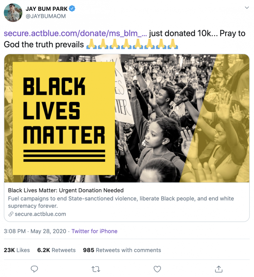 #BlackLivesMatter: List of K-Pop Artists Who Show Supports for The BLM Movement  