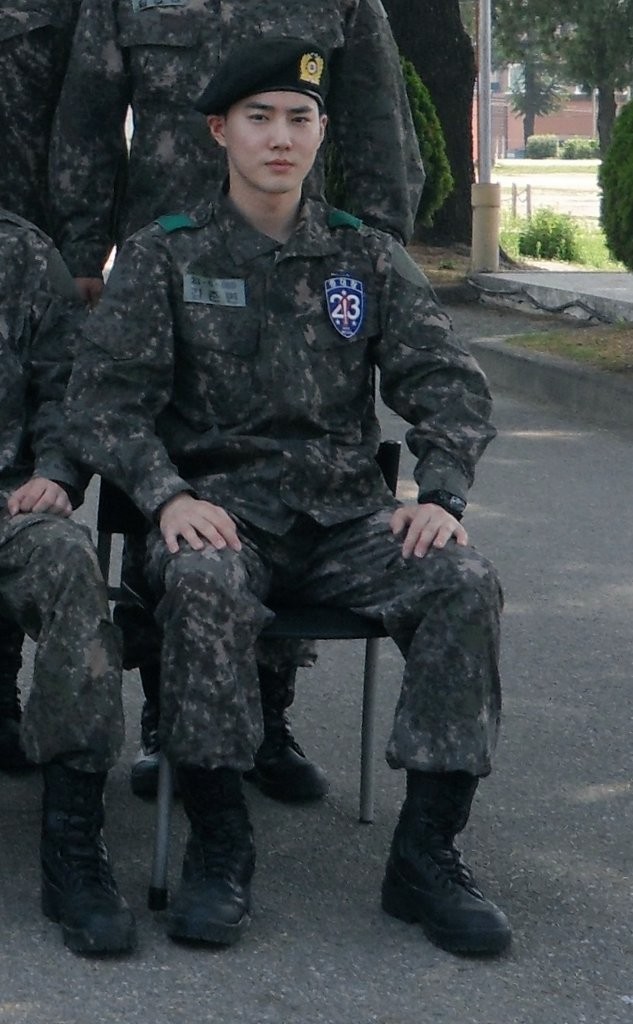 EXO Suho Latest Photo Update from The Military + Adjusting Well as a Company Leader On His Third Week