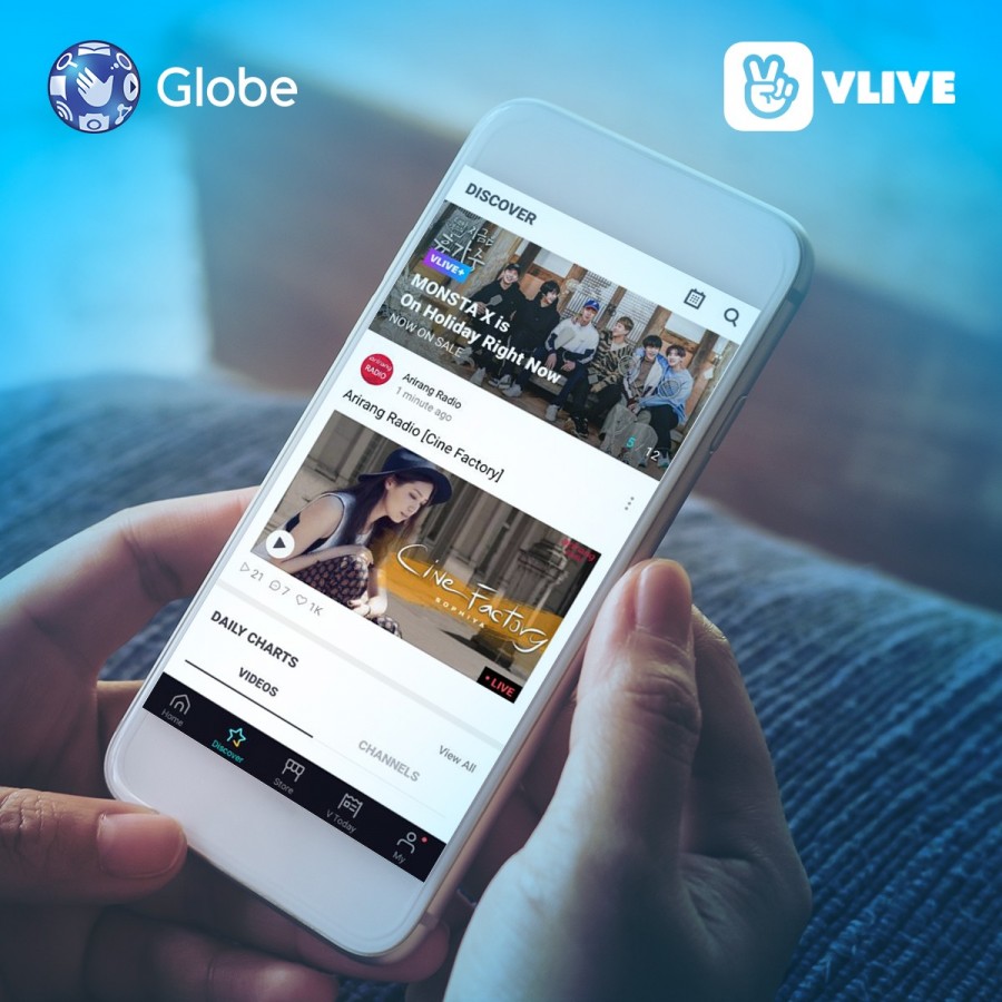 Globe and V Live Brings Exclusive Content for Filipino K-Pop Fans + Read For More Details