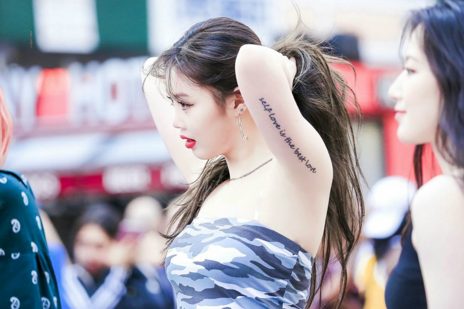 Here Are All Of GIDLE Soojins Tattoos For Now  KpopStarz