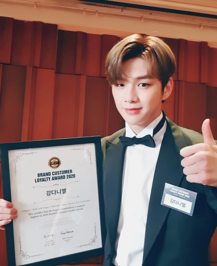 Kang Daniel Awarded As 2020's Most Influential Male Artist At The Brand Loyalty Awards