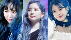 These 11 Female Idols Looked Like Goddesses in Blue Hair