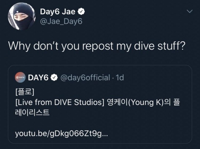 Day6 Jae Courageously Speaks Up About JYP Entertainment's Mistreatment
