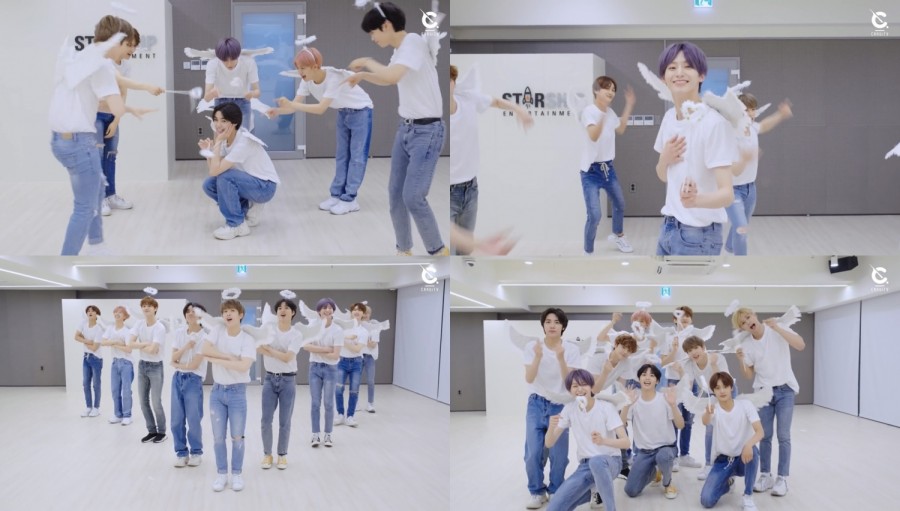 CRAVITY Showcases Pure and Innocent Charms in Angel Version of "Cloud 9" Choreography Video