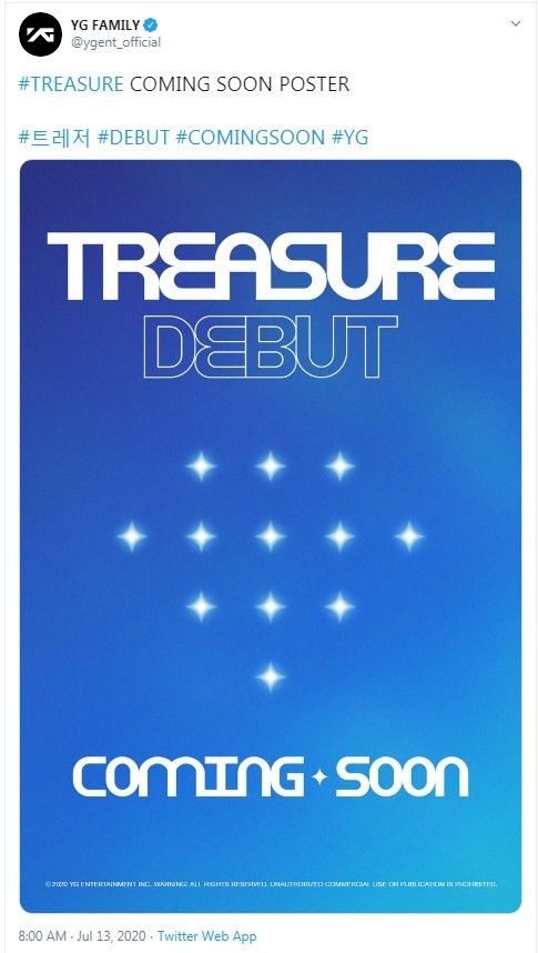 Finally! YGE's TREASURE To Debut Soon!