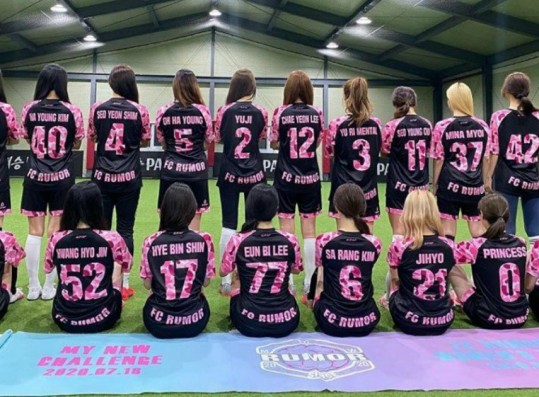 Here are The Members of The Female Celebrity Soccer Team 