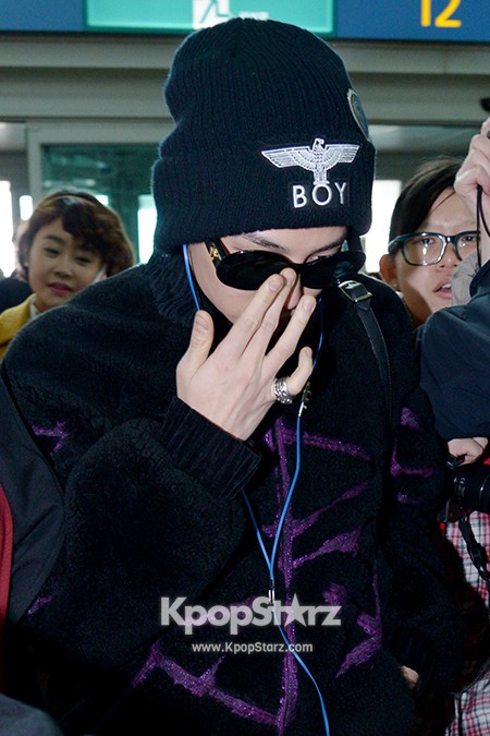 Big Bang at Incheon Airport Leaving for 2013 SamSung Blue Day Festival ...