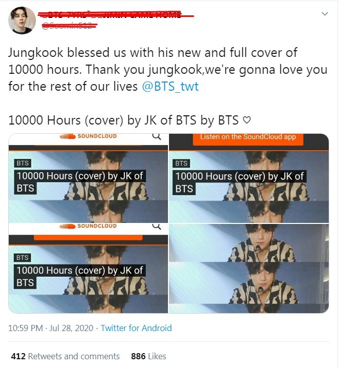 BTS Jungkook Covers 1000 Hours Dan Shay and Justin Beiber