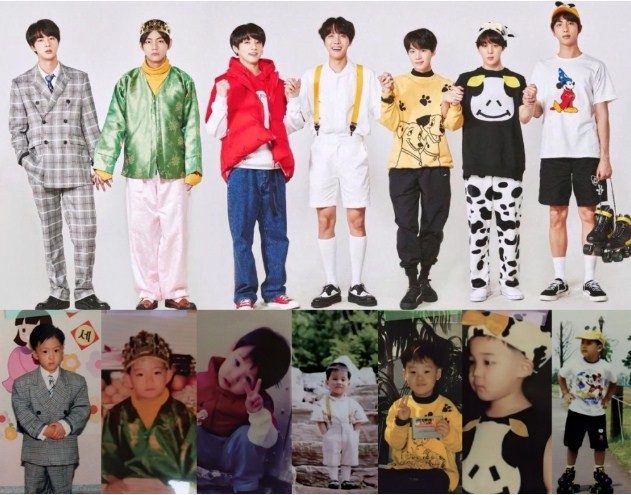 So Cute! Fans Made a Throwback as BTS Recreated their Childhood Photos