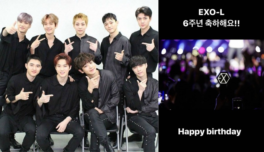 EXO-Ls Are Extremely Happy After EXO Lay and Chen Greet Them a "Happy Birthday" + See Other Members' Greetings!