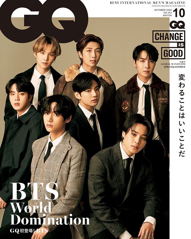 "BTS World Domination": BTS Graces The Cover of GQ Japan
