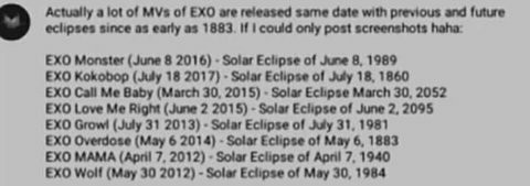 EXO Concept Came from UFOs Seen in 1976? EXO-Ls Post Cryptic Explanations and Theories to Prove It 