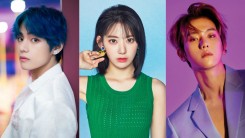 BTS V, IZ*ONE Sakura, and EXO Baekhyun