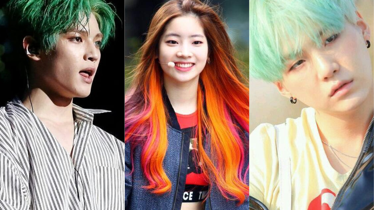 6 of The Most Unique Hair Colours in K-Pop — Who Did It Best? | KpopStarz