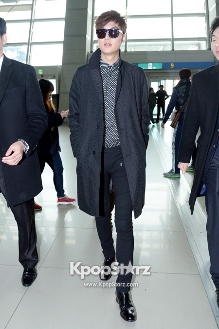 Lee Min Ho Sleek All Black Fashion While Leaving to Taiwan for ...