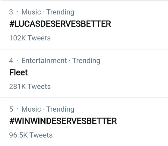Lucas and Winwin Deserves Better; Alleged Unfair Song Distribution Anger Fans 