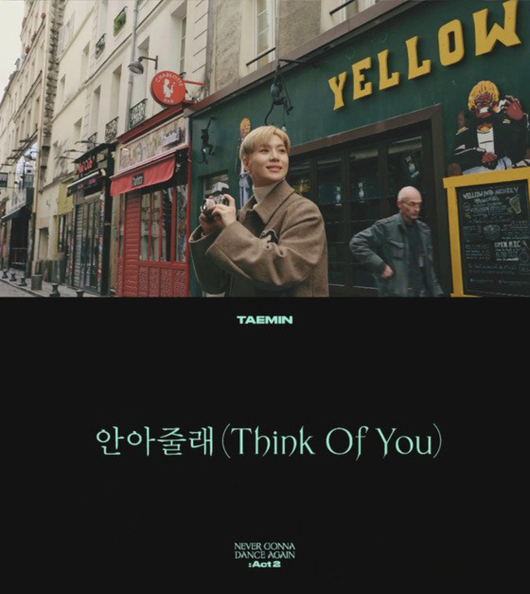 Tae-min's surprise gift 'Think Of You' MV released on the 3rd regular album