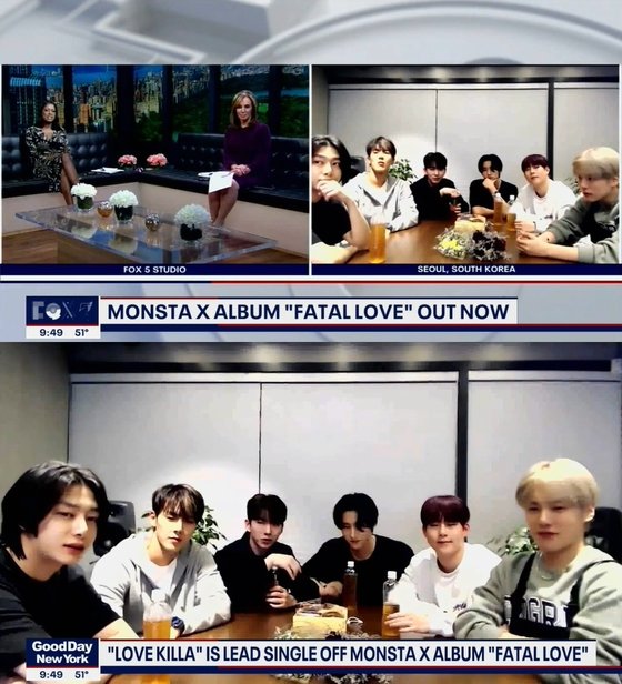 MONSTA X appeared on live broadcast of American talk show 'Good Day New York'