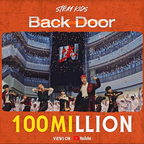 Stray Kids'Back Door' MV exceeds 100 million views, 3rd in total