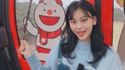GFriend Umji, a fairy visual showing off in the snow