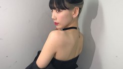 Taeyeon, chic with black dress