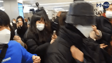 WayV Gets Mobbed in The Airport Despite the Pandemic