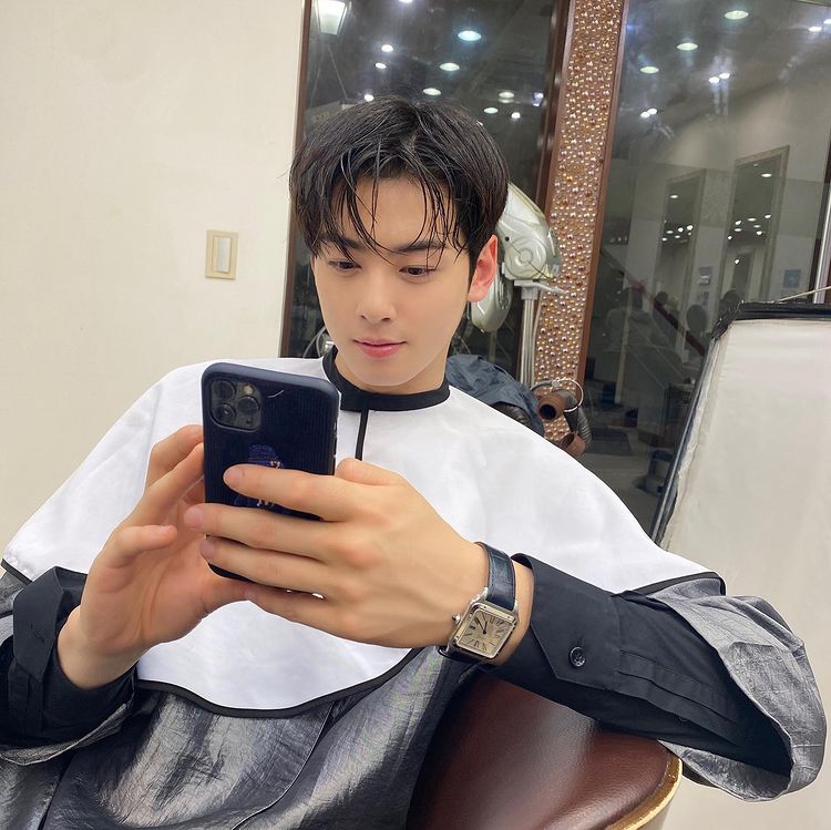 Cha Eun-woo, the dignity of the 'face genius' already completed from the beauty salon