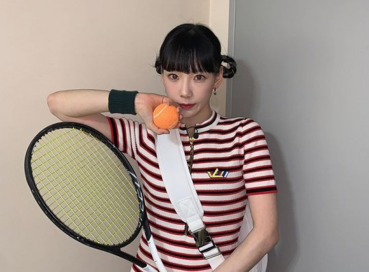Taeyeon, 'DoReMi Market' certification shot, transformed into a fresh and cheerful tennis girl