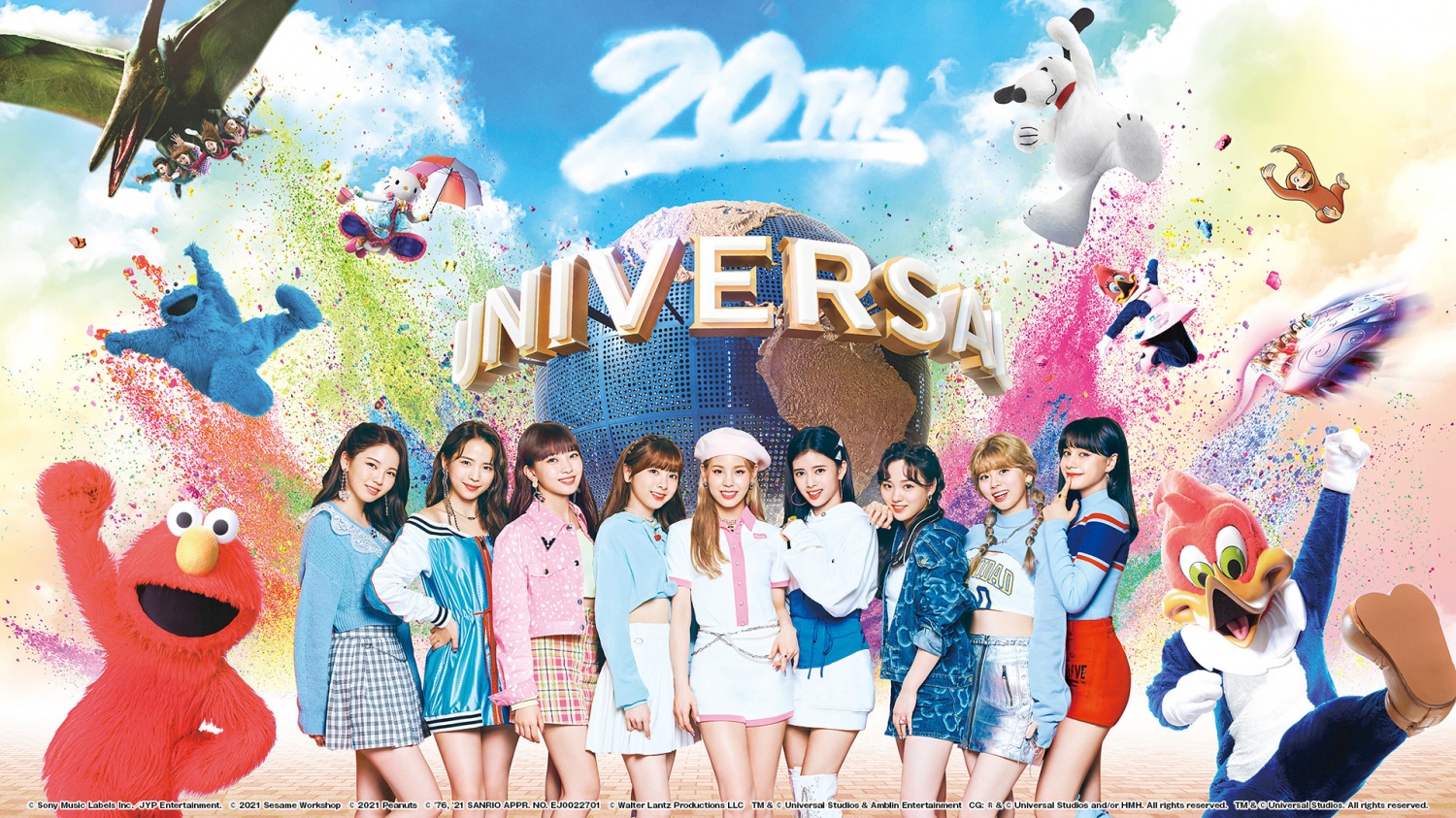 JYP NiziU, Universal Studios Japan and theme song collaboration