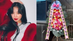 Wreath Seen in Front of CUBE Entertainment Demanding (G)I-DLE Soojin Withdraw From the Group