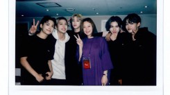 A.C.E Members with Beat Interactive CEO Kim Hye-im