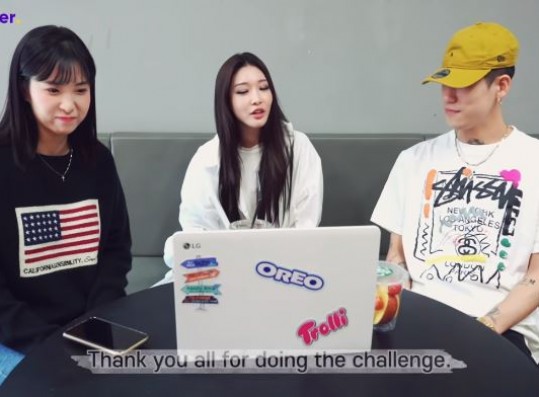 Bicycle Challenge Winner Reaction by Chung Ha and Amazer