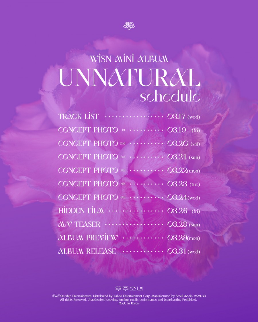 Full Schedule for WJSN Comeback "Unnatural"