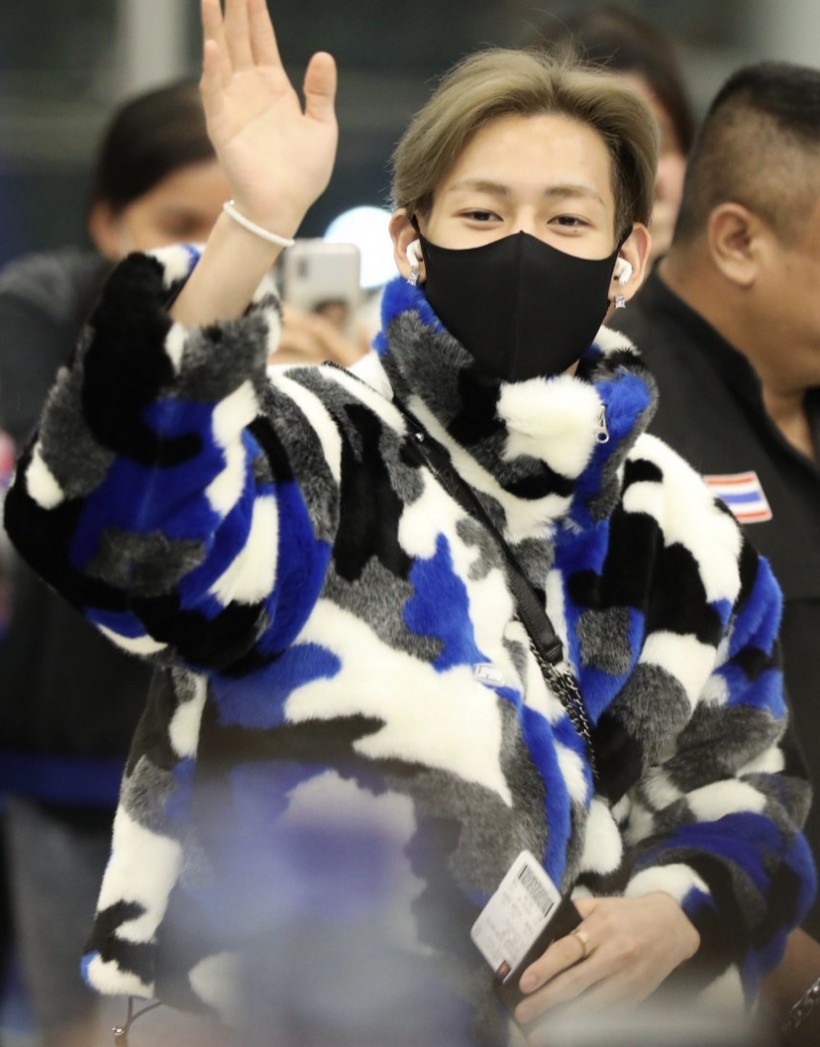 GOT 7 singer BamBam is regularly seen in the brands faux fur jackets