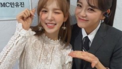 Sejeong X Red Velvet Wendy, this is a flower garden... a pretty girl next to a pretty girl