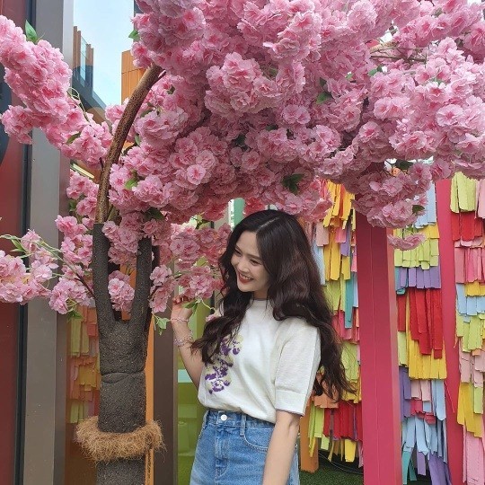 OH MY GIRL Hyojung, fresh and beautiful floral beauty "Mimi's favorite wave"