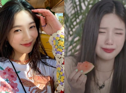 Red Velvet Joy Cries While Eating Watermelon During Debut Countdown Live Stream