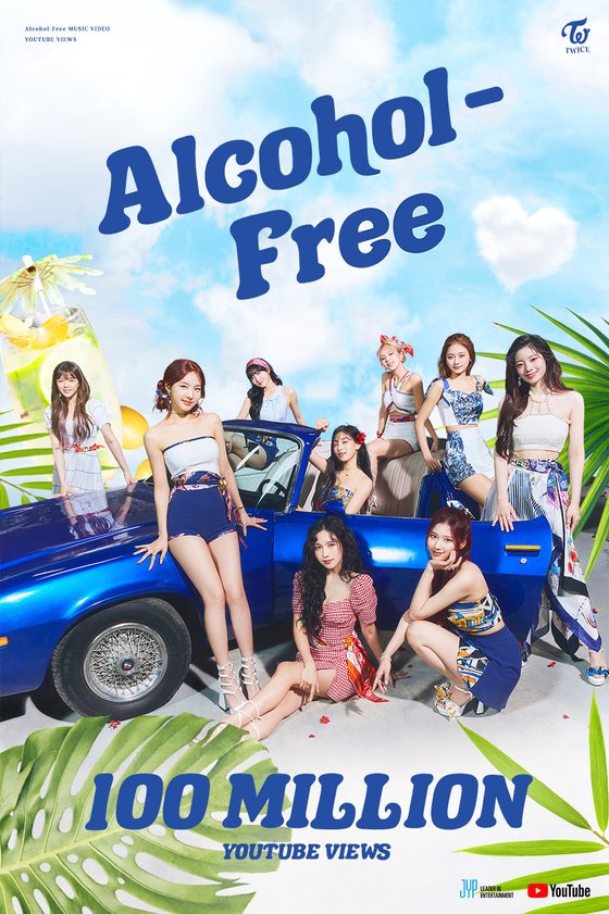 TWICE, US 'Billboard 200' 6th place + 'Alcohol-Free' MV 100 million views... Global Summer Queen