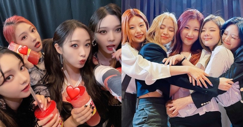ITZY Gifts aespa Drinks at 2021 Dream Concert