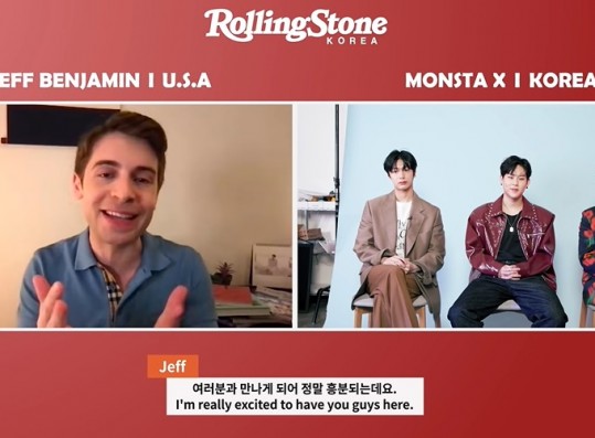 Jeff Benjamin Interviews MONSTA X members Hyungwon, Jooheon, and I.M