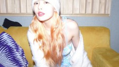 Kim Hyun-a, sexy in beanie + string dress