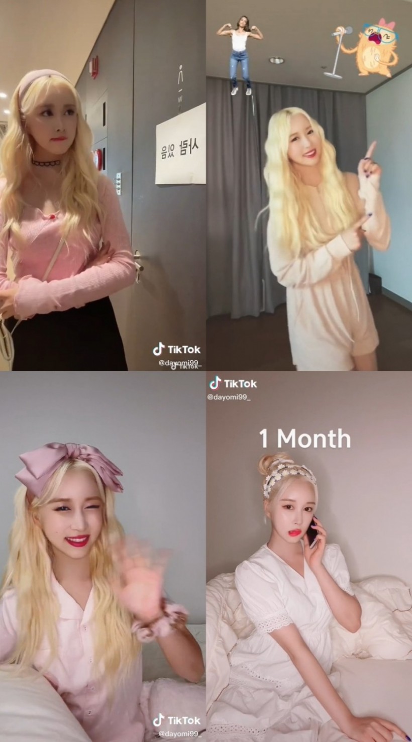 WJSN Dayoung on her personal TikTok Channel