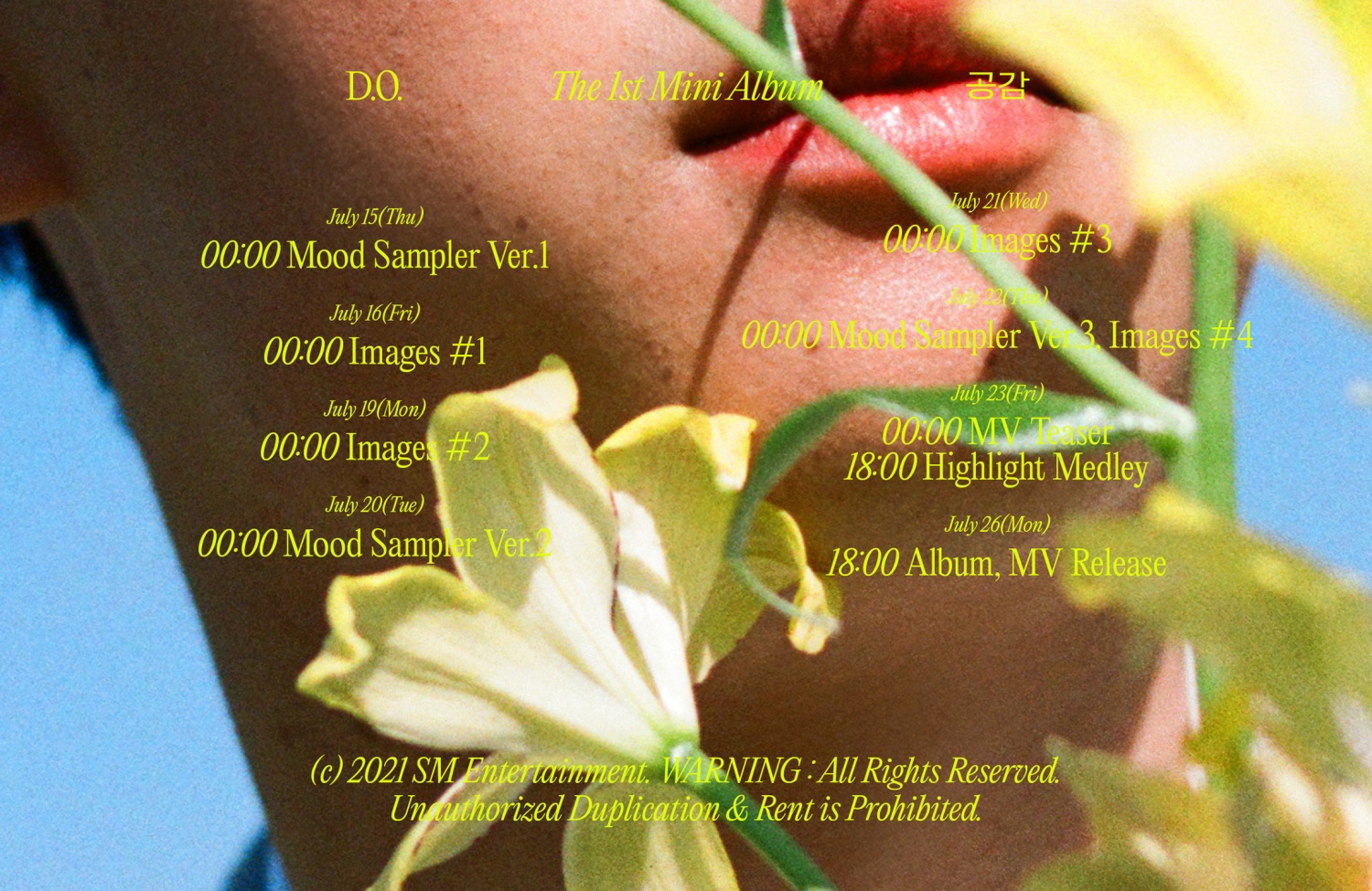 EXO D.O.'s first solo album title song 'Rose'... A love song full of excitement