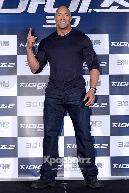 Actor Dwayne Johnson Attends 'G.I. JOE 2' Press Conference [PHOTOS ...