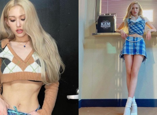 Jeon Somi Causes a Fever With Her Barbie-Like Figure