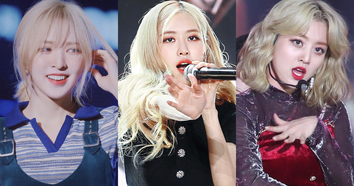 These 9 Female K-Pop Idols Were Born to Dye Their Hair Blonde | KpopStarz