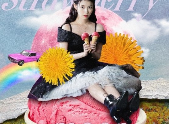 IU confirms comeback with new song 'strawberry moon'... kitsch concept teaser