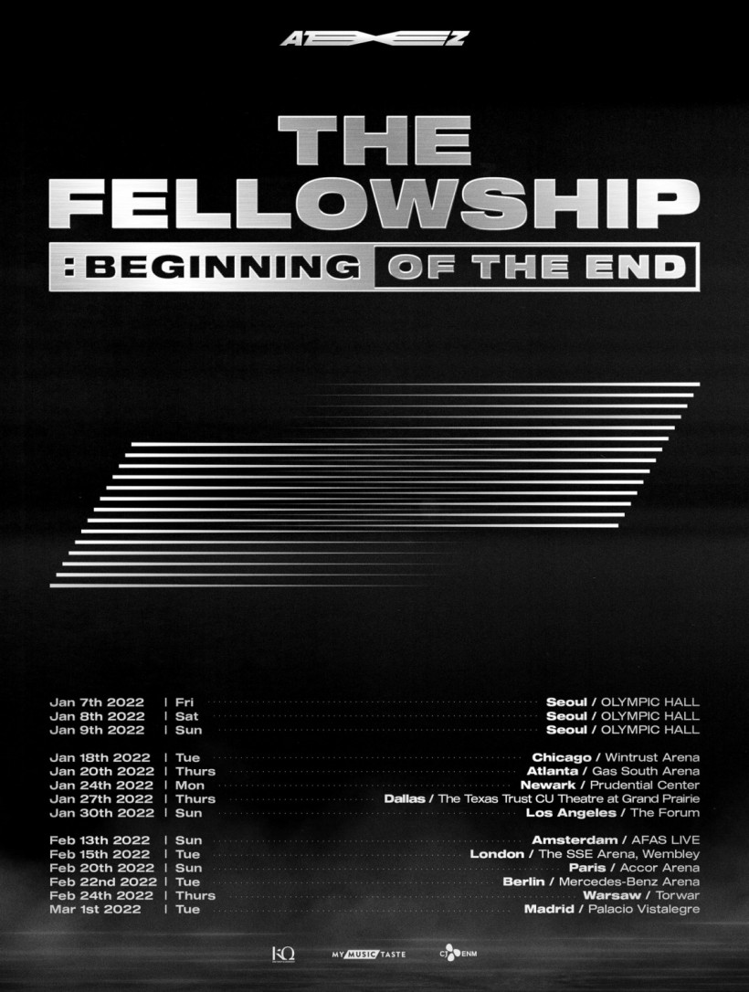 ATEEZ Announces Cities and Dates for 2022 'The Fellowship: Beginning of the End' World Tour