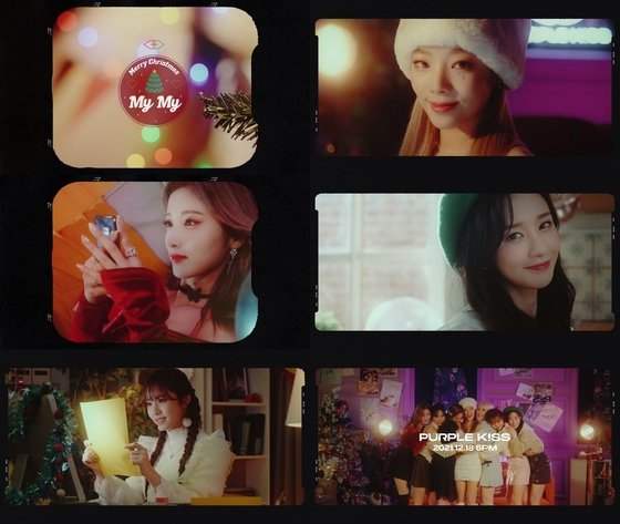 PURPLE KISS releases winter song 'My My' MV teaser... warm + cozy