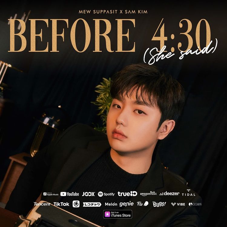 Sam Kim releases a global collaboration song 'Before 4:30' with Thai artist Mew Suppasit today